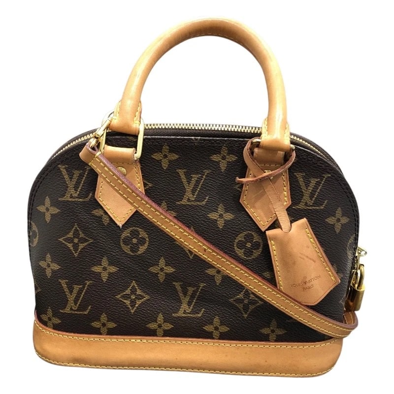 LOUIS VUITTON ALMA BB HANDBAG: LOUIS VUITTON Alma BB Handbag Brand: LOUIS VUITTON Type: Handbag Material: Monogram Color: Brown Gold Hardware Size: W8.7 x H6.3x D4.3inch Shoulder:43.3inch Accessories: None Accessories N