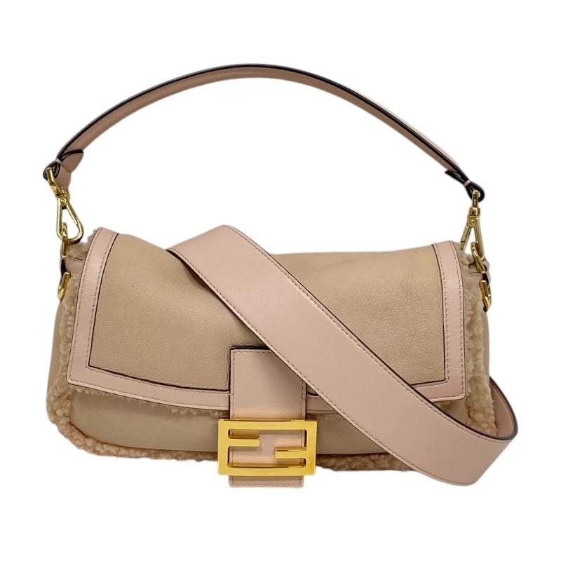 FENDI BAGUETTE BAG SHOULDER BAG: FENDI Baguette bag Shoulder Bag Brand: FENDI Type: Shoulder Bag Material: Mouton Color: pink Size: W11.0 x H5.9x D2.0inch Shoulder:35.4inch Accessories: None Accessories Notice: When purch