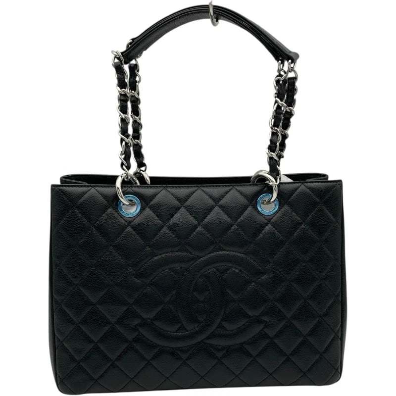 CHANEL GST TOTE BAG: CHANEL GST Tote Bag Brand: CHANEL Type: Tote Bag Material: caviar Color: Black SVHardware Size: W13.4 x H9.8x D5.1inch Accessories: None Accessories Notice: When purchasing pre-owned goods