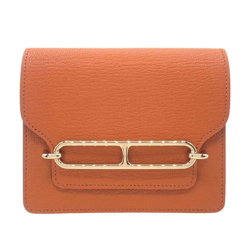 HERMES LAWRIS SLIM WALLET: HERMES Lawris Slim Wallet Brand: HERMES Type: wallet Material: Shave Color: Potiron GDHardware Size: W4.9 x H4.1x D0.8inch Accessories: None Accessories Notice: When purchasing pre-owned g