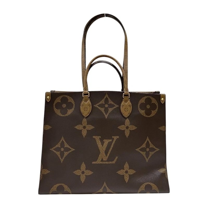 LOUIS VUITTON ON-THE-GO GM TOTE BAG: LOUIS VUITTON On-the-go GM Tote Bag Brand: LOUIS VUITTON Type: Tote Bag Material: Monogram Giant Reverse Color: Brown Size: W16.1 x H12.6x D6.3inch Shoulder:23.6inch Accessories: None Acce
