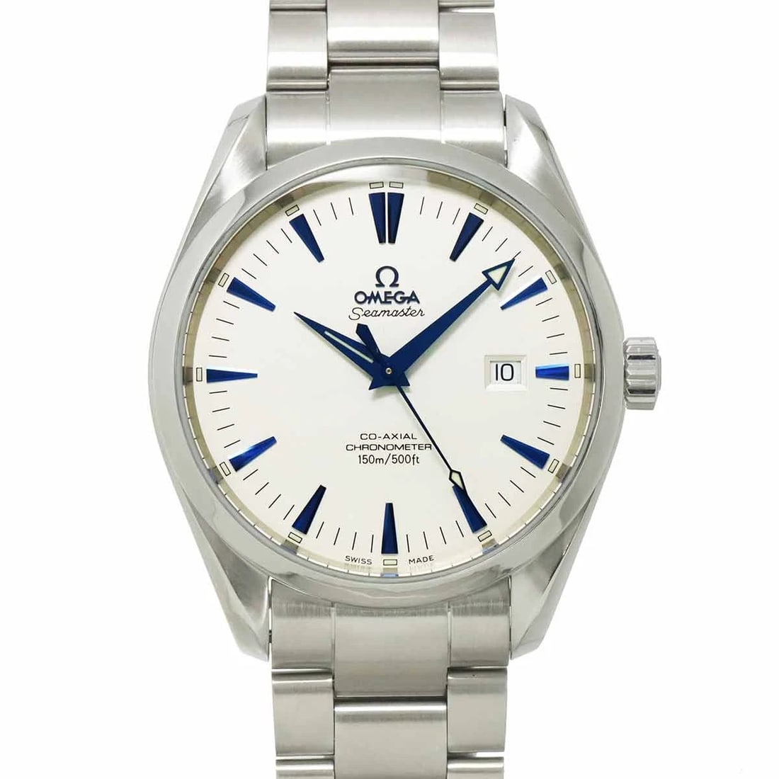 OMEGA SEAMASTER AQUA TERRA AUTOMATIC SILVER DIAL WATCH: OMEGA Seamaster Aqua Terra Automatic Silver Dial Watch Brand: OMEGA Type: Wristwatch Material: Stainless steel Color: Silver Dial Size: Case Size Length 50mm(included lag) Width 42mm(not