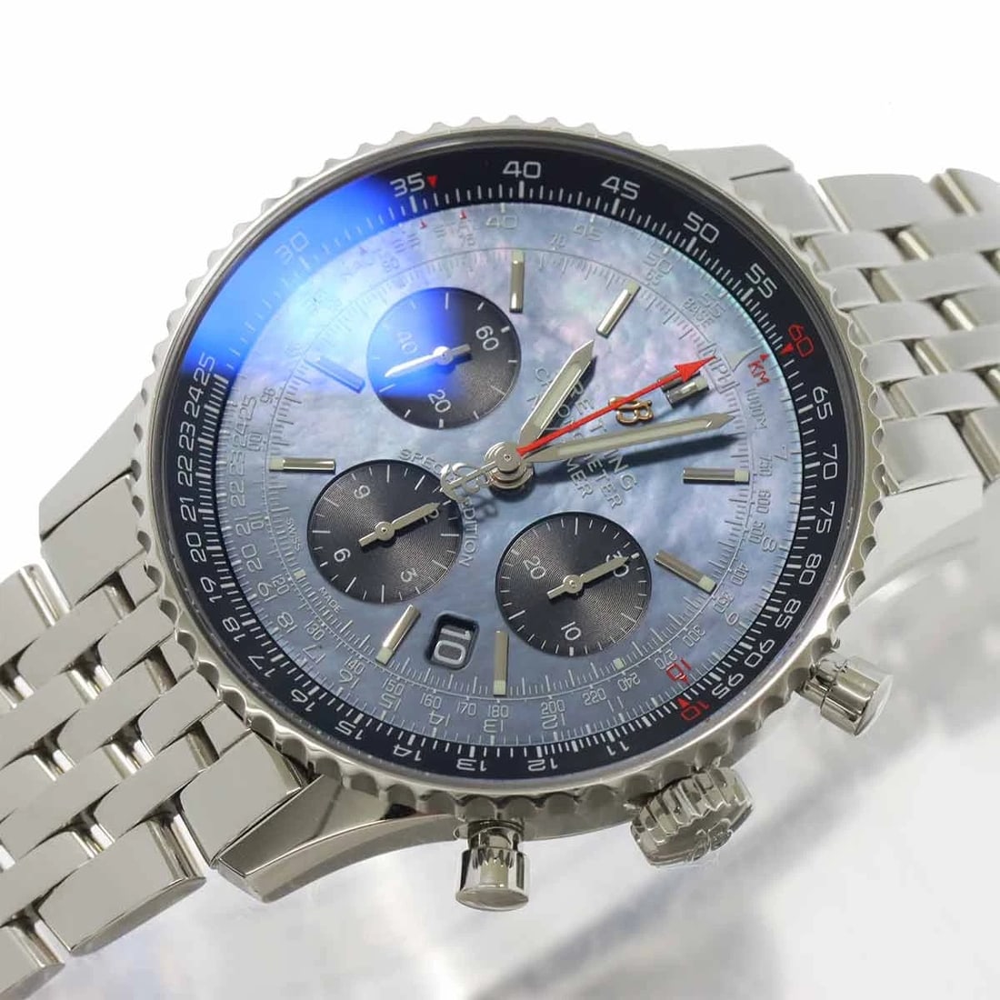 BREITLING NAVITIMER01 AUTOMATIC BLACK SHELL DIAL WATCH - 3