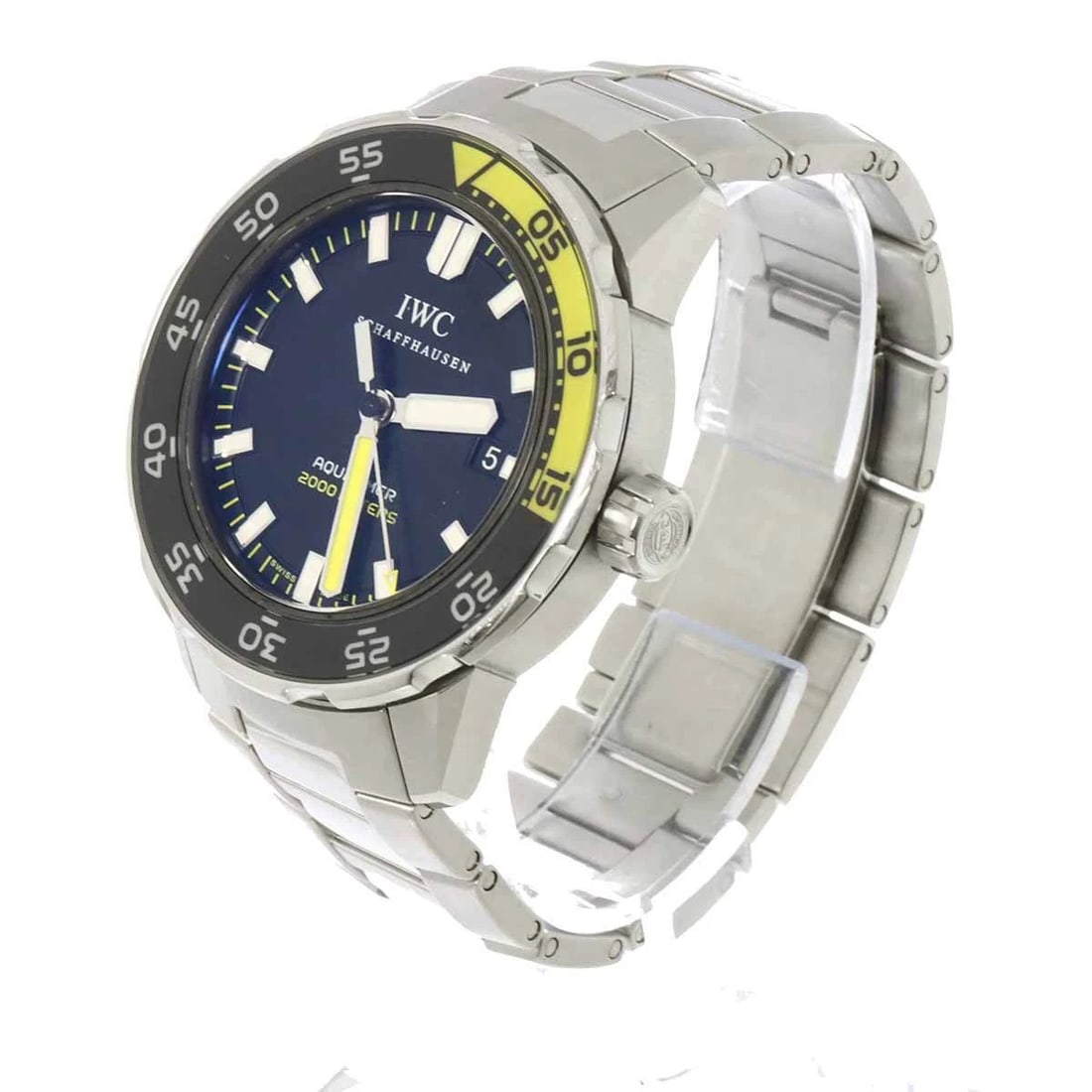 IWC AQUA TIMER AUTOMATIC BLACK DIAL WATCH - 2