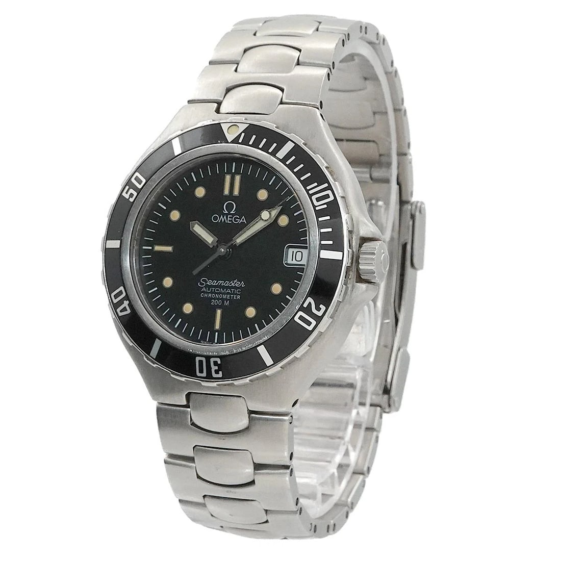 OMEGA SEAMASTER AUTOMATIC DATE BLACK DIAL - 2