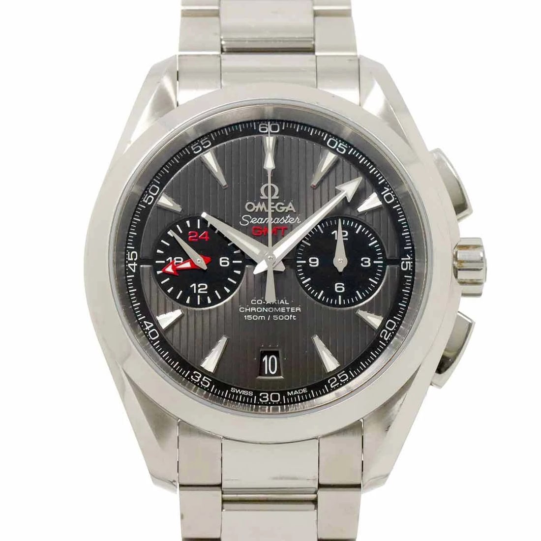 OMEGA SEAMASTER AQUA TERRA CO-AXIAL CHRONOGRAPH: OMEGA Seamaster Aqua Terra Co-Axial Chronograph Brand: OMEGA Type: Wristwatch Material: Stainless steel Color: none Size: Case Size Length 51mm(included lag) Width 43mm(not included crown) Depth 1