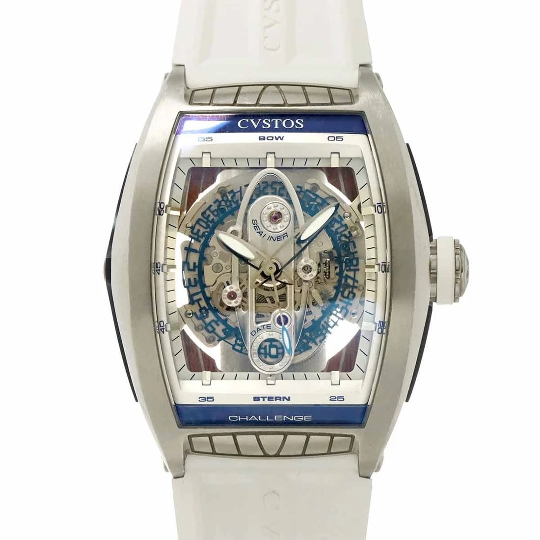 CVSTOS CHALLENGE SEALINER CVT-SEA ST AUTOMATIC WATCH: CVSTOS Challenge Sealiner CVT-SEA ST Automatic Watch Brand: CVSTOS Type: Wristwatch Material: Stainless steel,Rubber Color: none Size: Case Size Length 54mm(included lag) Width 41mm(not included c
