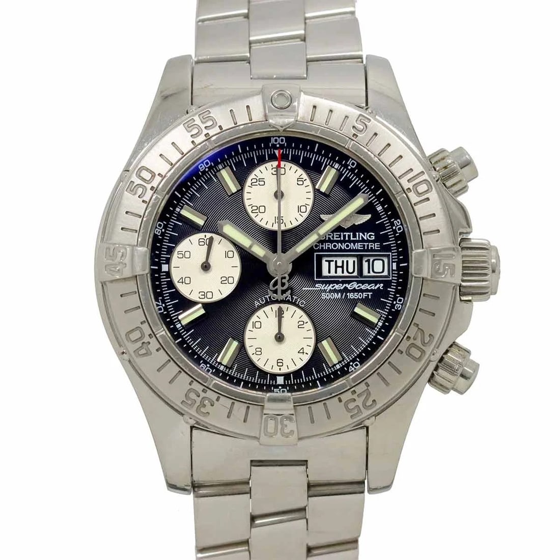 BREITLING SUPER OCEAN CHRONOGRAPH DAYDATE BLACK DIAL (1 of 3)