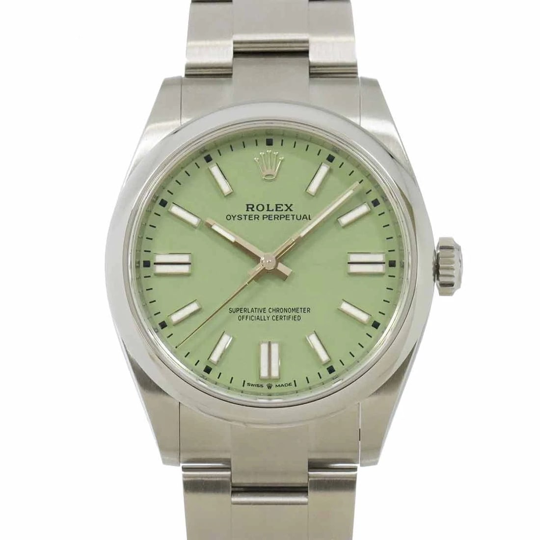 ROLEX OYSTER PERPETUAL RANDOM AUTOMATIC PISTACHIO DIAL (1 of 5)