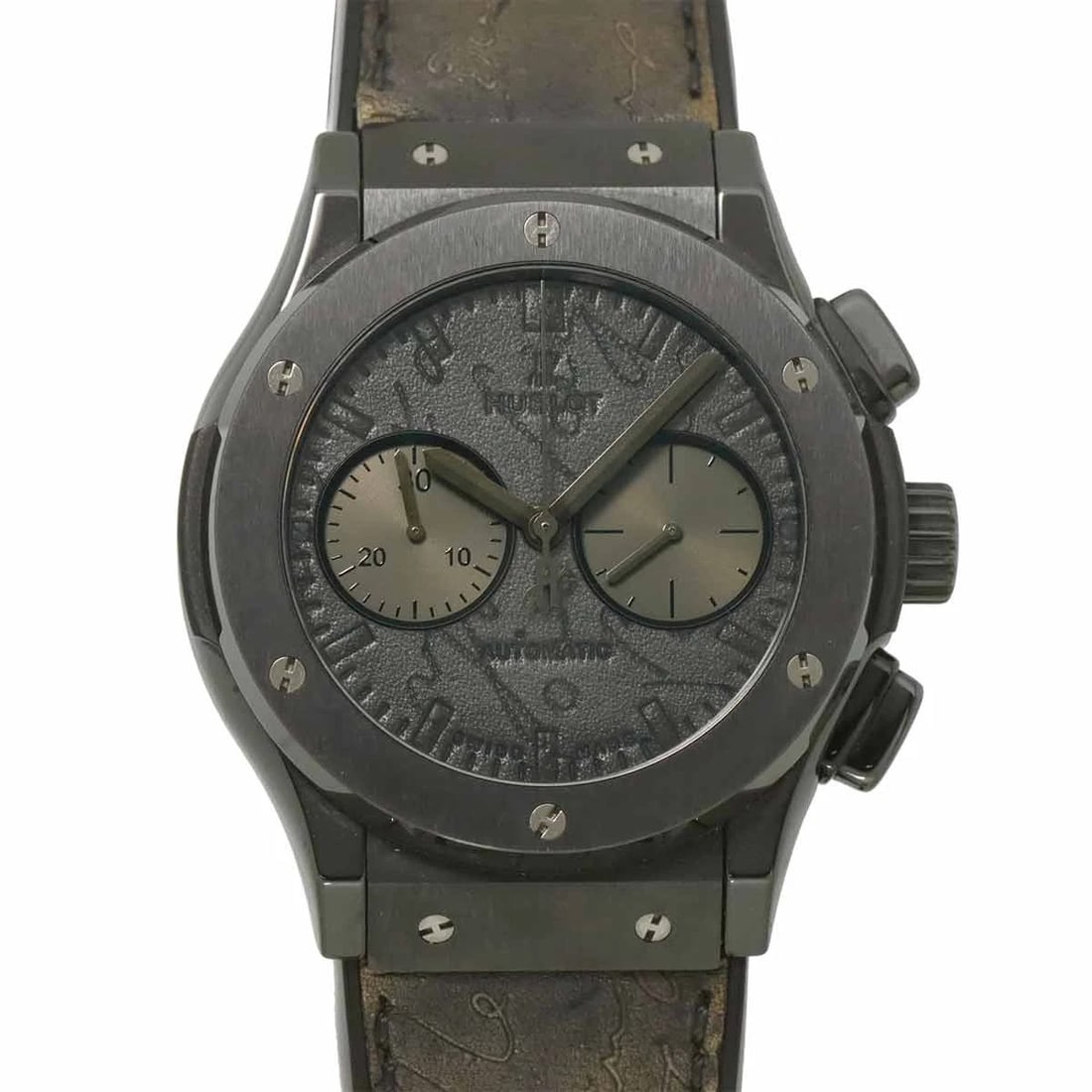 HUBLOT CLASSIC FUSION BERLUTI WATCH: HUBLOT Classic Fusion BERLUTI watch Brand: HUBLOT Type: Wristwatch Material: Ceramic,Stainless steel,Venetian leather Color: none Size: Case Size Length 54mm(included lag) Width 46mm(not included