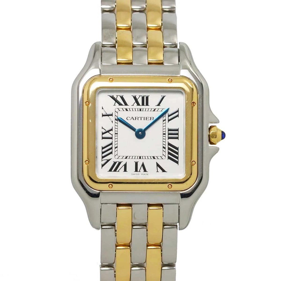 CARTIER PANTHERE DE CARTIER SILVER DIAL 750 YELLOW GOLD: Cartier Panthere de Cartier Silver Dial 750 Yellow Gold Brand: Cartier Type: Wristwatch Material: Stainless steel,750 Yellow Gold Color: Silver Dial Size: Case Size Length 36mm(included lag) Width