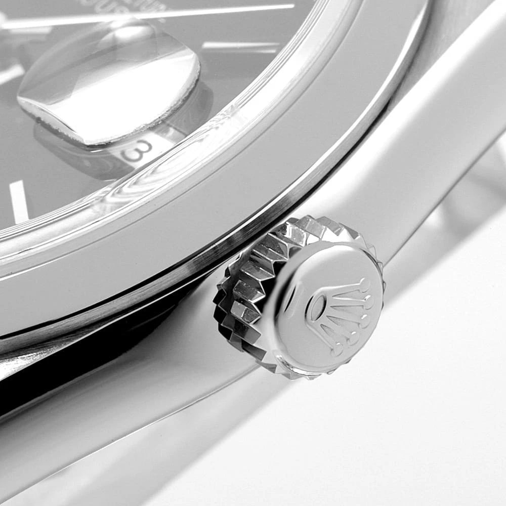 ROLEX DATEJUST BLACK WATCH - 5