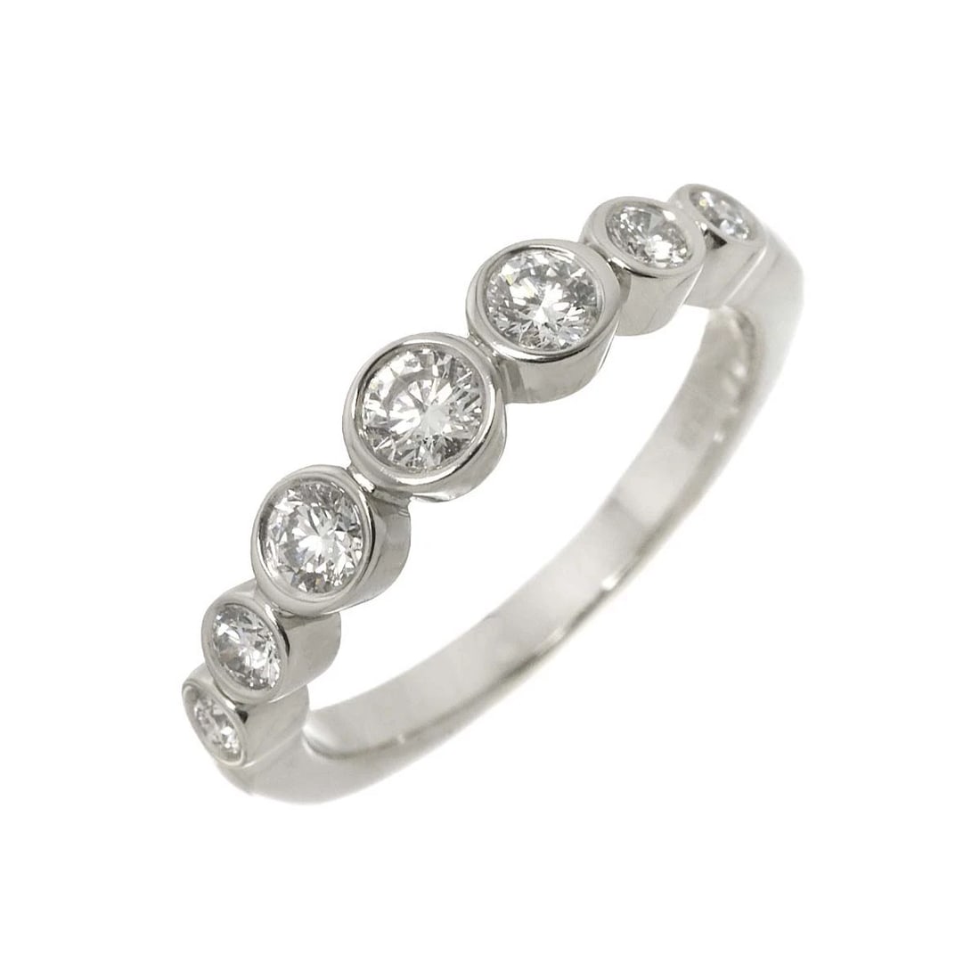 TIFFANY CO. JAZZ GRADUATED RING DIAMOND PLATINUM (1 of 4)