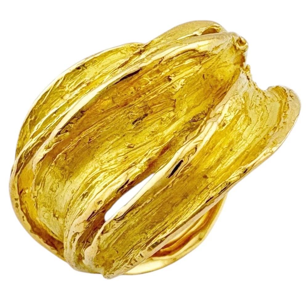 IWAKURA KOJI RING K18 YELLOW GOLD: IWAKURA KOJI Ring K18 yellow gold Brand: IWAKURA KOJI Type: Ring Material: K18 yellow gold, Color: gold Size: US 6 1/8 Accessories: None Accessories Notice: When purchasing pre-owned goods