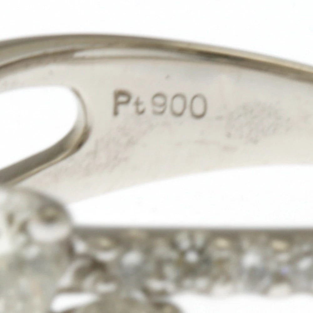 RING PT900PLATINUM DIAMOND - 4