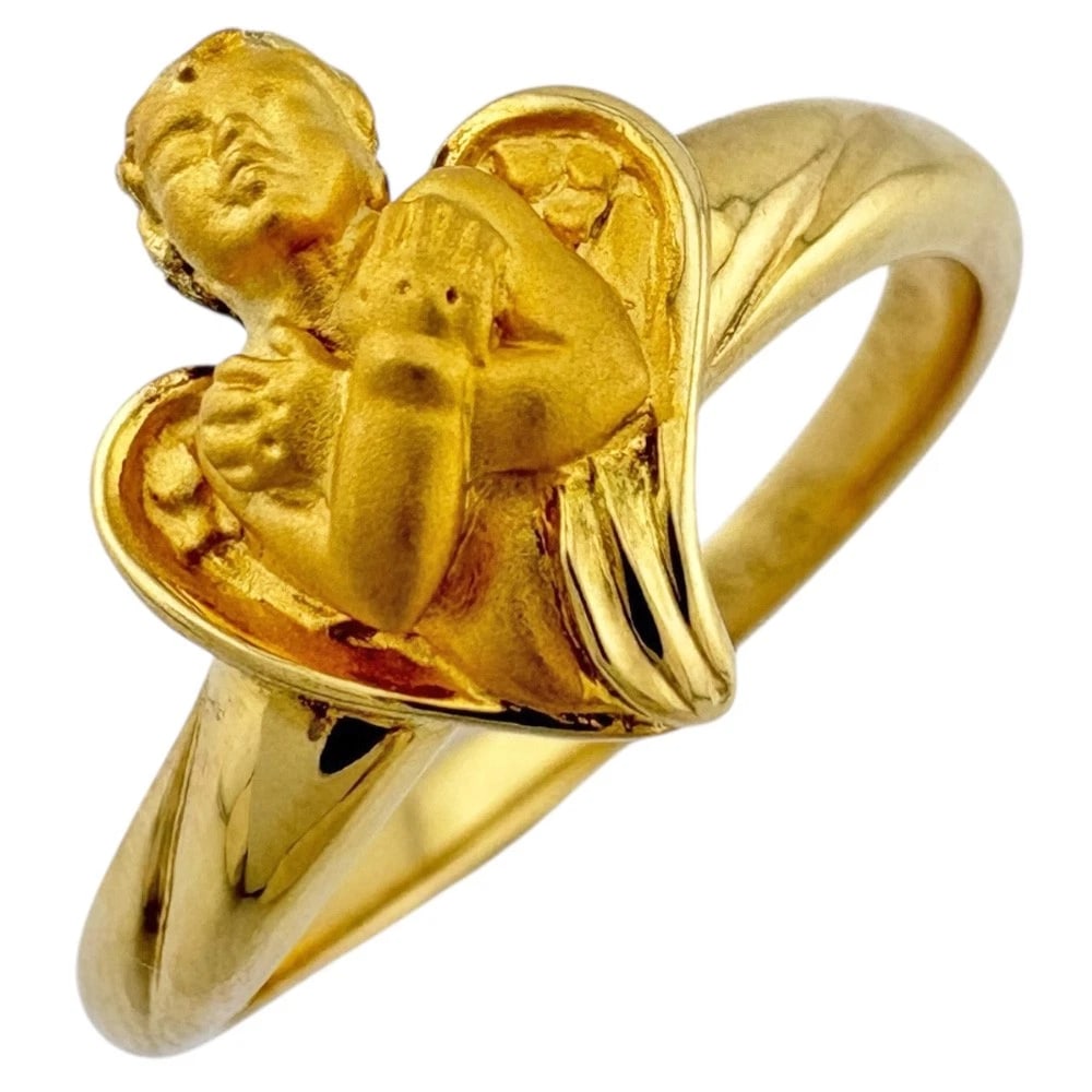 CARRERA Y CARRERA RING K18 YELLOW GOLD ANGEL: Carrera y Carrera Ring K18 yellow gold Angel Brand: Carrera y Carrera Type: Ring Material: K18 yellow gold, Color: gold Size: US 6 1/8 Accessories: None Accessories Notice: When purchasing