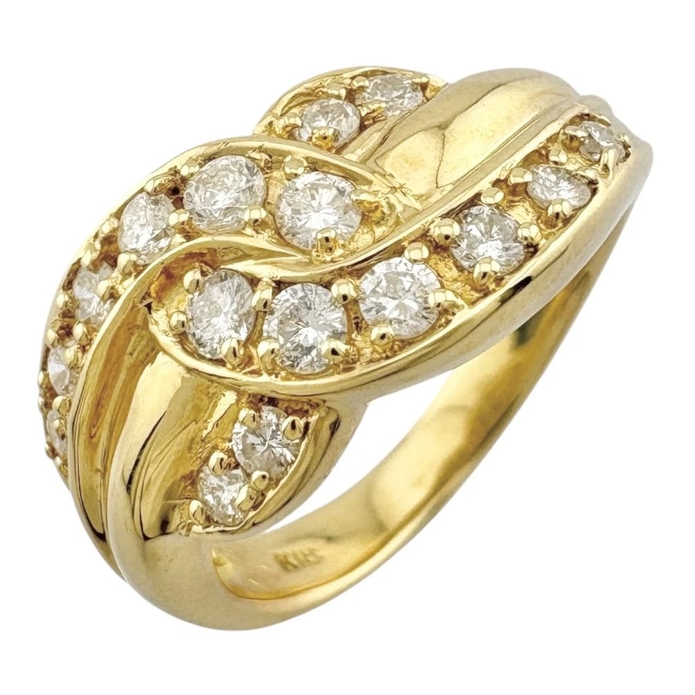 RING K18 YELLOW GOLD DIAMOND (1 of 6)