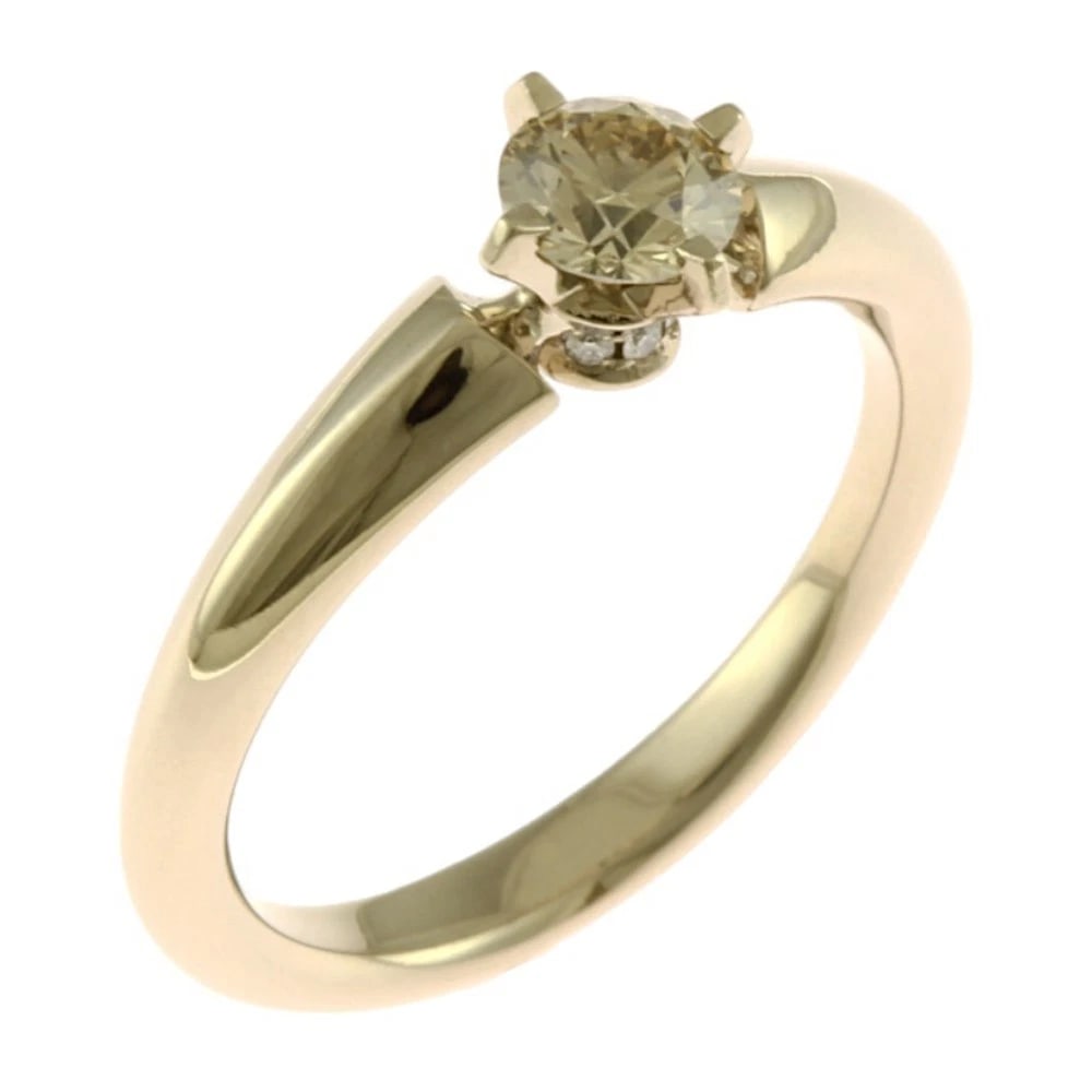 KASHIKEY RING K18 BROWN DIAMOND DIAMOND: KASHIKEY Ring K18 Brown diamond diamond Brand: KASHIKEY Type: Ring Material: K18 Gold Main Stone/Creation Brown diamond Color: gold Size: US 5 Accessories: None Accessories Notice: When pur