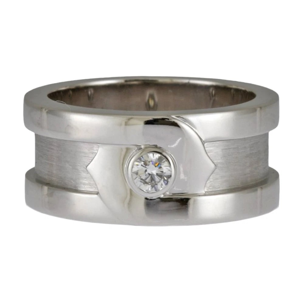 CARTIER RING K18 WHITE GOLD DIAMOND: CARTIER Ring K18 white gold diamond Brand: CARTIER Type: Ring Material: K18 white gold Main Stone/Creation Natural Color: Silver Size: US 6 Accessories: None Accessories Notice: When