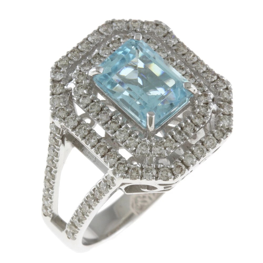 RING K18 WHITE GOLD PARAIBA TOURMALINE (1 of 6)