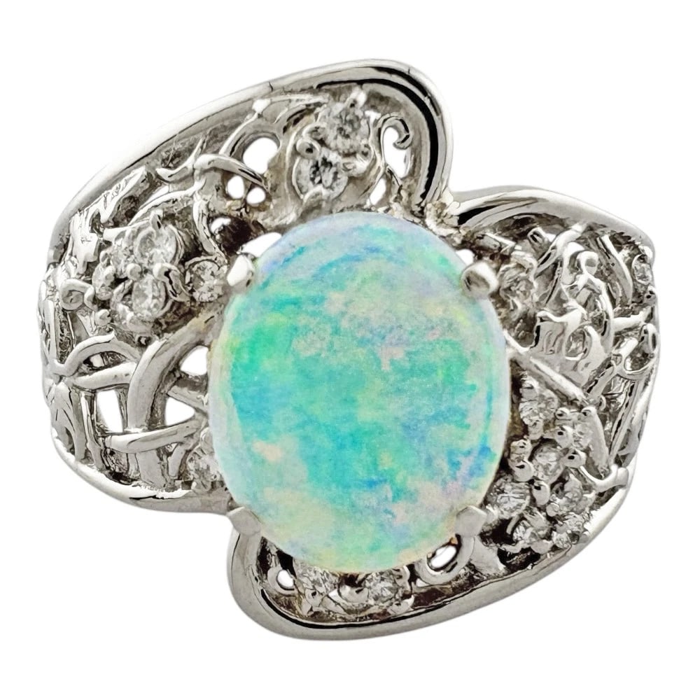 RING PT900PLATINUM DIAMOND - 2