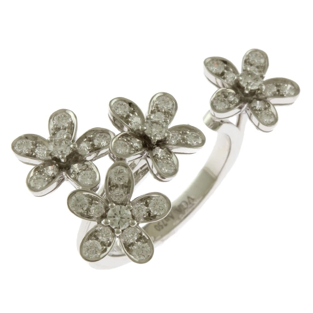 VAN CLEEF & ARPELS RING K18 WHITE GOLD DIAMOND (1 of 5)