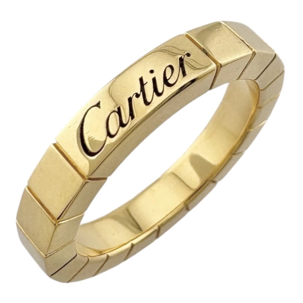 CARTIER RING K18 YELLOW GOLD LANIERE: CARTIER Ring K18 yellow gold Laniere Brand: CARTIER Type: Ring Material: K18 yellow gold, Color: gold Size: US 4 Accessories: None Accessories Notice: When purchasing pre-owned goods, plea