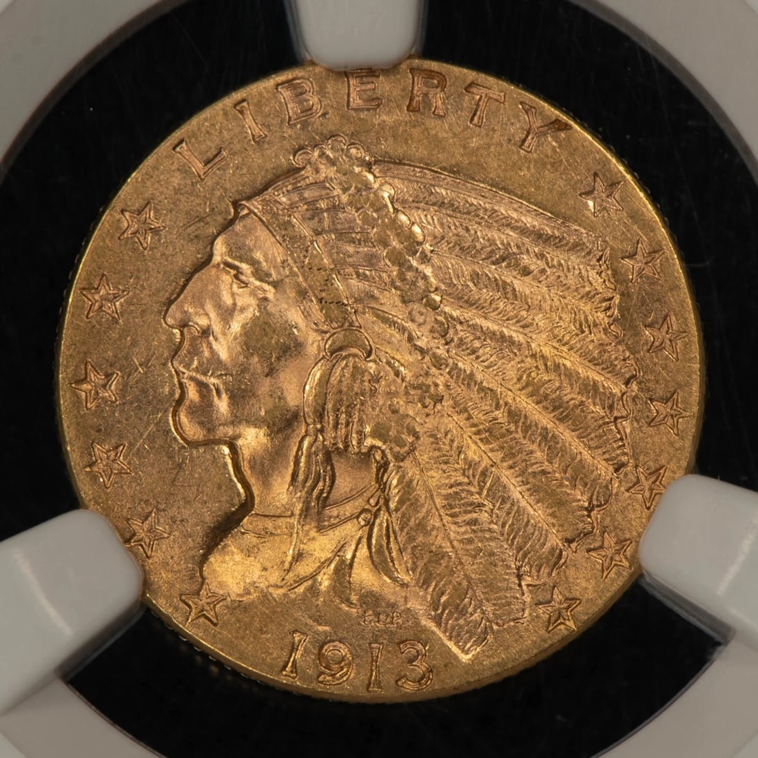 1913 G$2.50 INDIAN HEAD GOLD QUARTER EAGLE (1 of 2)