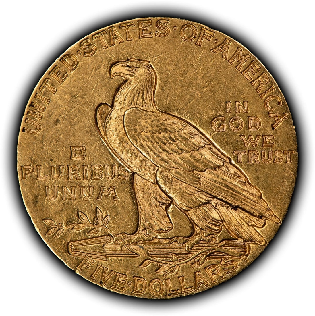 1911 G$5 INDIAN HEAD GOLD HALF EAGLE - 2