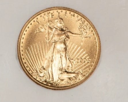 2006 G$5 1/10 OZ GOLD AMERICAN EAGLE: 2006 G$5 1/10 oz Gold American Eagle Brand/Mint: U.S. Mint Year: 2006 Fineness: 0.9167 Composition: Gold Coin: American Eagle Denomination: $5 Country of Origin: United States Ac