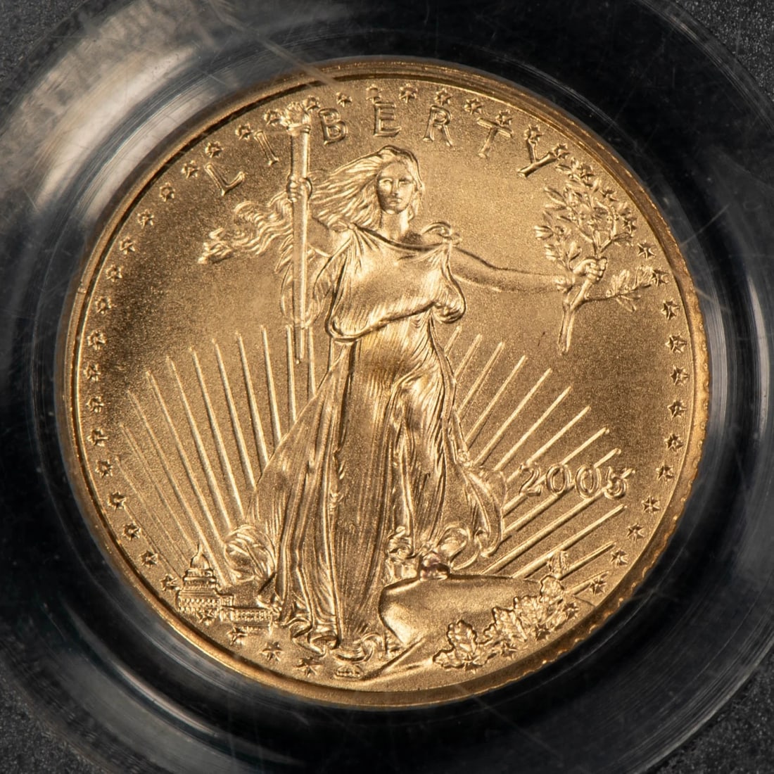 2005 G$5 1/10 OZ GOLD AMERICAN EAGLE (1 of 2)