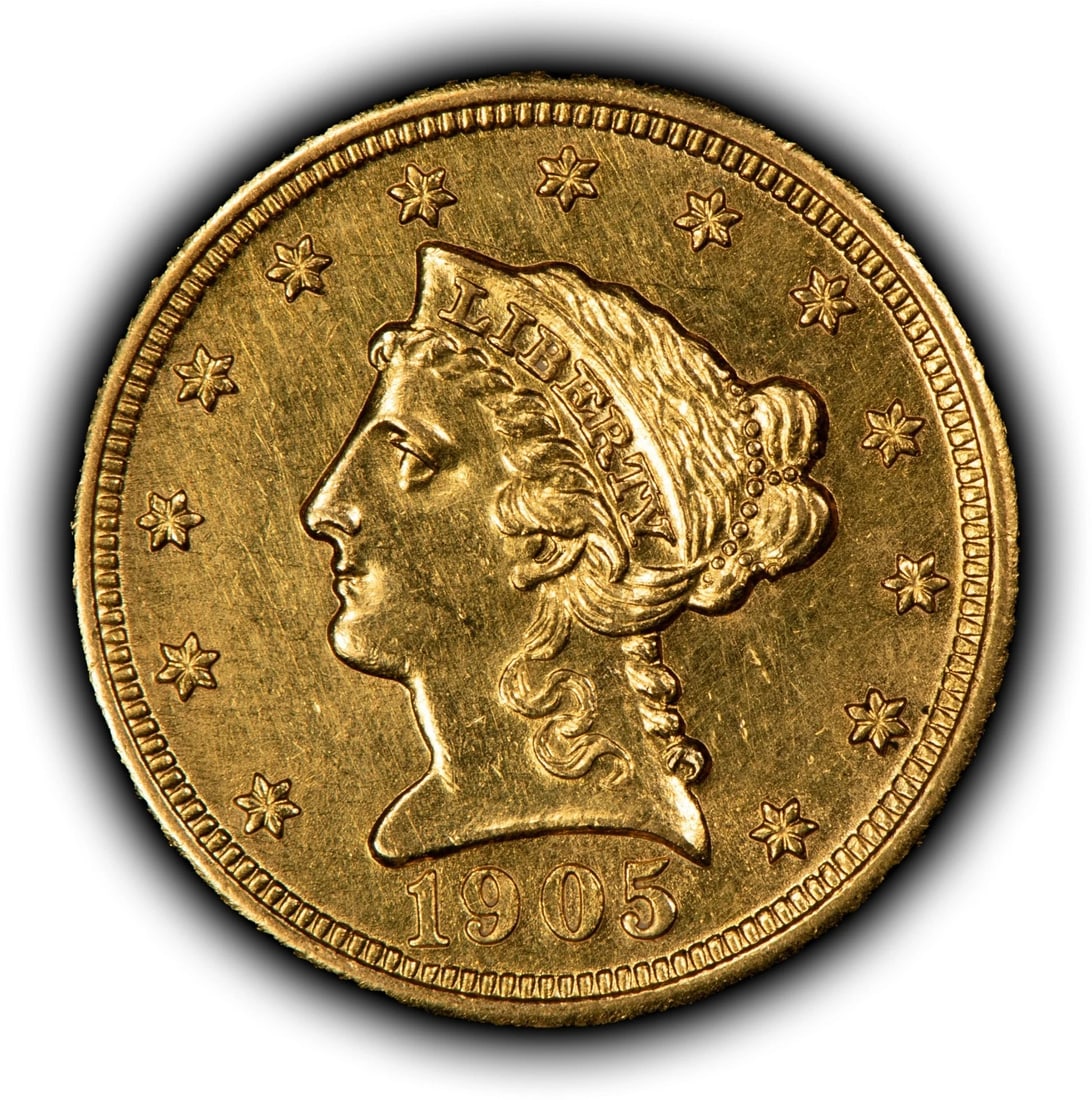 1905 G$2.50 LIBERTY HEAD GOLD QUARTER EAGLE (1 of 2)