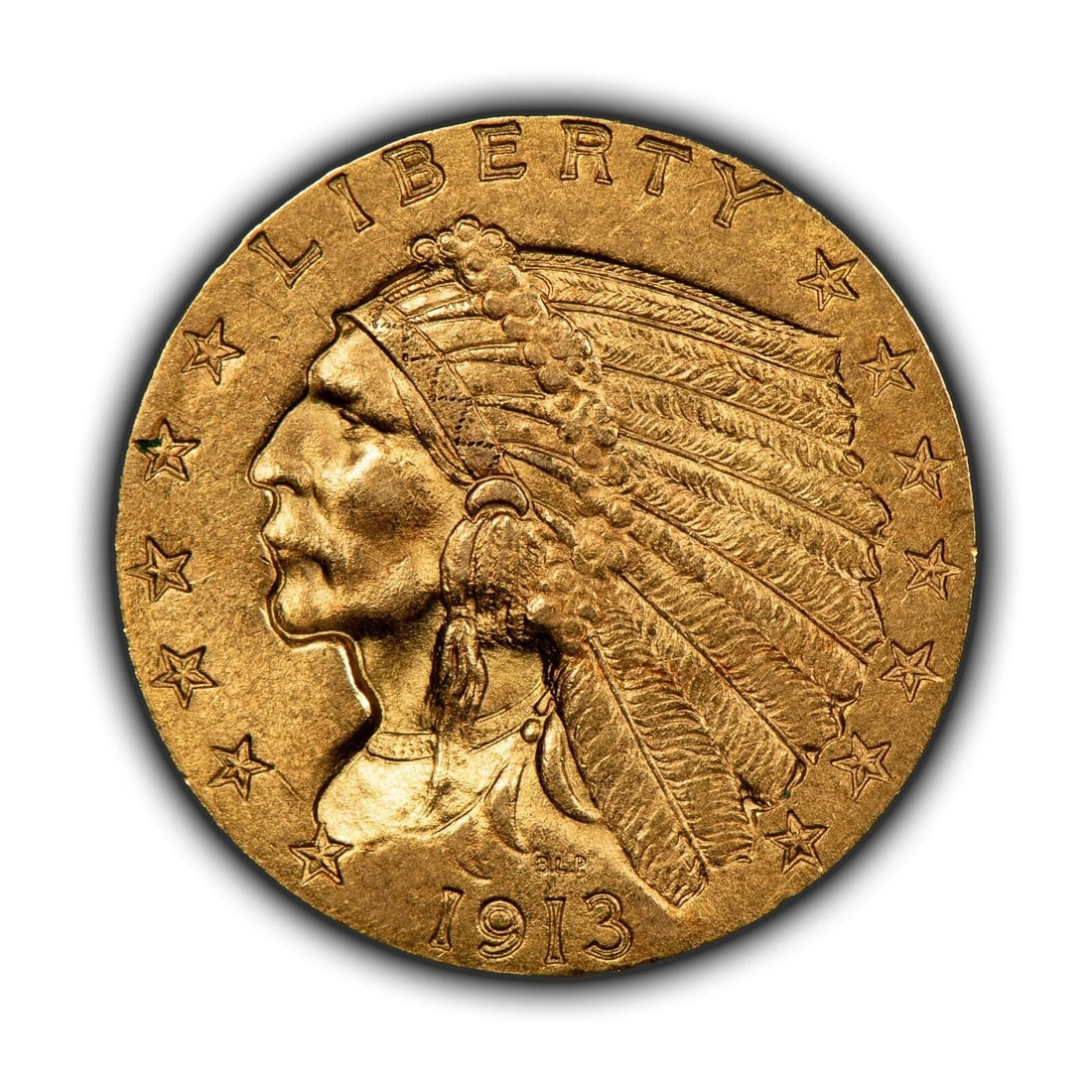 1913 G$2.50 INDIAN HEAD GOLD QUARTER EAGLE (1 of 2)