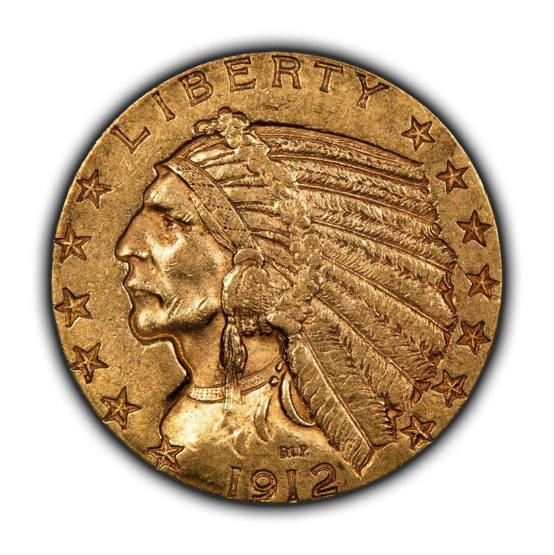 1912 G$5 INDIAN HEAD GOLD HALF EAGLE: 1912 G$5 Indian Head Gold Half Eagle Brand/Mint: U.S. Mint Year: 1912 Fineness: 0.9 Composition: Gold Coin: US Pre-1933 Gold Bullion Denomination: $5 Country of Origin: United States