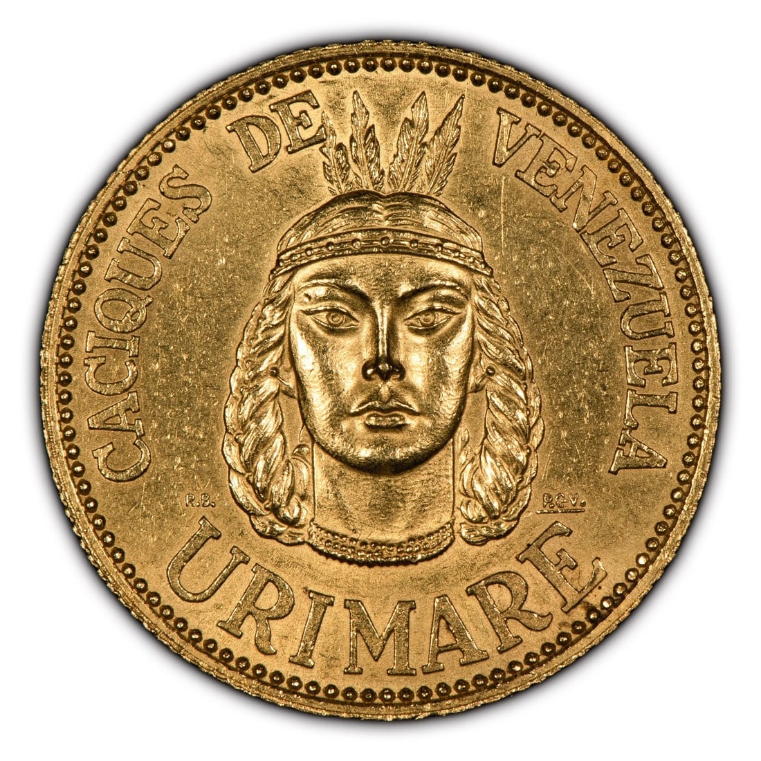 1955 CACIQUES VENEZUELA 60 BOLIVARES GOLD COIN TOKEN URIMARE: 1955 Caciques Venezuela 60 Bolivares Gold Coin Token Urimare Brand/Mint: None Year: 1955 Fineness: 0.9 Composition: Gold Coin: None Denomination: None Country of Origin: None Acc