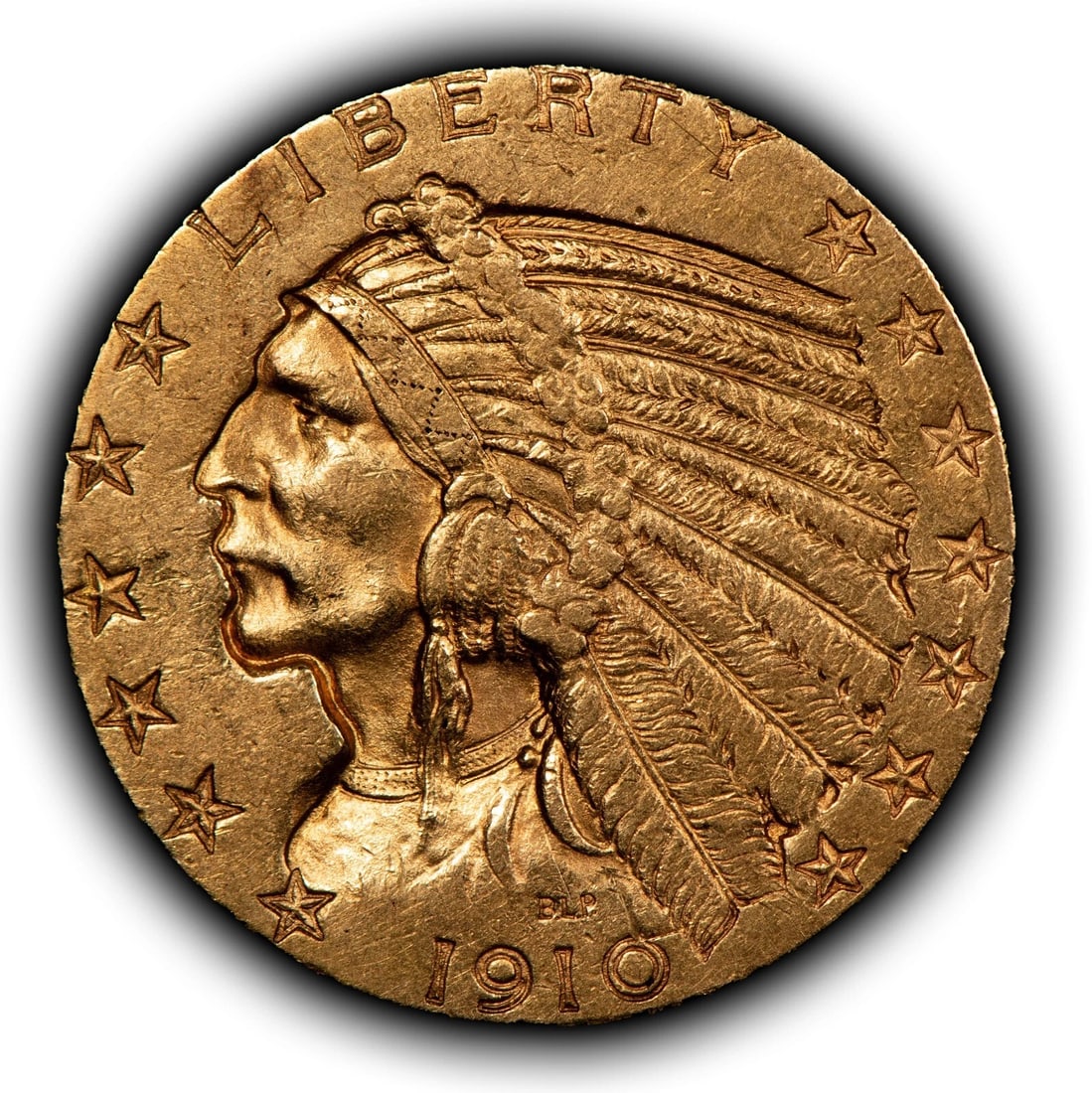 1910 G$5 INDIAN HEAD GOLD HALF EAGLE: 1910 G$5 Indian Head Gold Half Eagle Brand/Mint: U.S. Mint Year: 1910 Fineness: 0.9 Composition: Gold Coin: US Pre-1933 Gold Bullion Denomination: $5 Country of Origin: United States