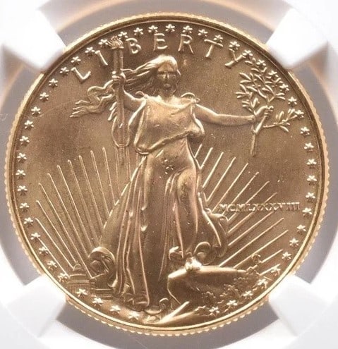 1988 $25 AMERICAN GOLD EAGLE (1 of 2)