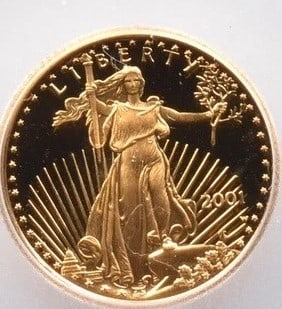 2001-W $5 AMERICAN GOLD EAGLE (1 of 2)