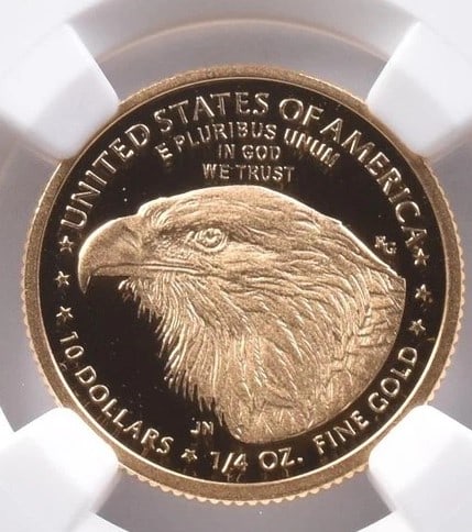 2021-W $10 AMERICAN GOLD EAGLE TYPE 2: 2021-W $10 American Gold Eagle Type 2 Grade : PF70 Composition : Gold Denomination : $10 Year : 2021 Country of Origin : None Mint Location : West Point Brand/Mint : None Accesso