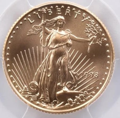 1998 $10 AMERICAN GOLD EAGLE (1 of 2)