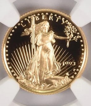 1993-P $5 AMERICAN GOLD EAGLE (1 of 2)
