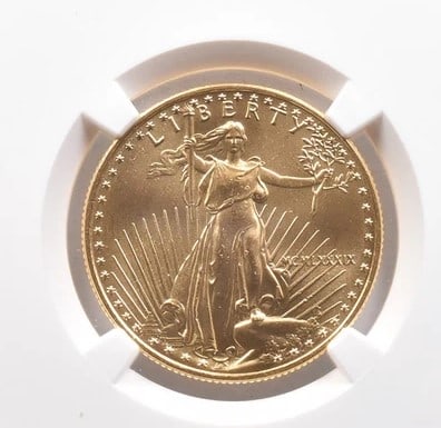 1989 $25 AMERICAN GOLD EAGLE (1 of 2)