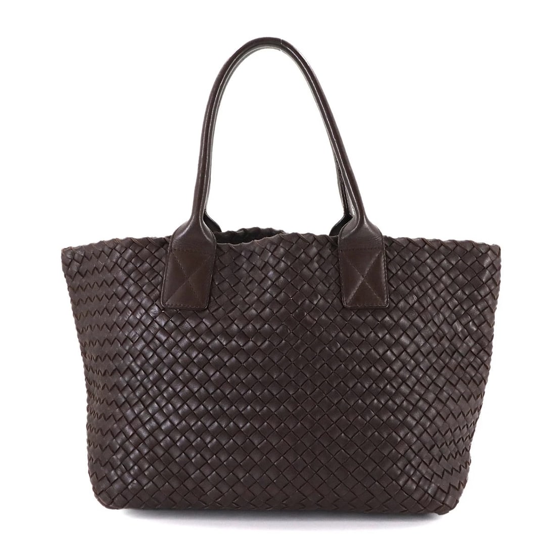 BOTTEGA VENETA INTRECCIATO CABAT PM TOTE BAG: BOTTEGA VENETA Intrecciato Cabat PM Tote Bag Brand: BOTTEGA VENETA Type: Tote Bag Material: Leather Color: Brown Size: W 11.81 inch, H 9.25 inch, D 5.91 inch Handle 16.9inch (43cm) Accessories: N