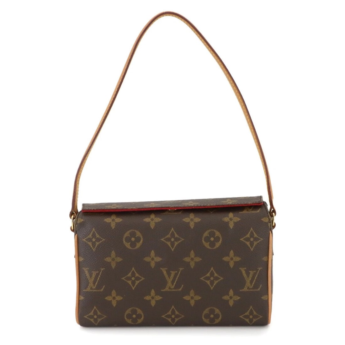 LOUIS VUITTON MONOGRAM RECITAL SHOULDER BAG BROWN PURSE: LOUIS VUITTON Monogram Recital Shoulder Bag Brown Purse Brand: LOUIS VUITTON Type: Shoulder Bag Material: Monogram Canvas Color: Monogram Size: W 7.87 inch, H 4.92 inch, D 2.56 inch Shoulder 18.1i
