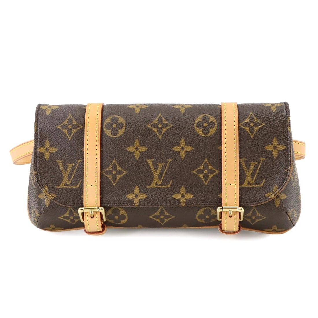 LOUIS VUITTON MONOGRAM POCHETTE MARELLE WAIST BAG BROWN PURSE: LOUIS VUITTON Monogram Pochette Marelle Waist Bag Brown Purse Brand: LOUIS VUITTON Type: Waist Bag Material: Monogram Canvas Color: Brown Size: W 9.65 inch, H 4.53 inch, D 1.57 inch Shoulder 27.6i