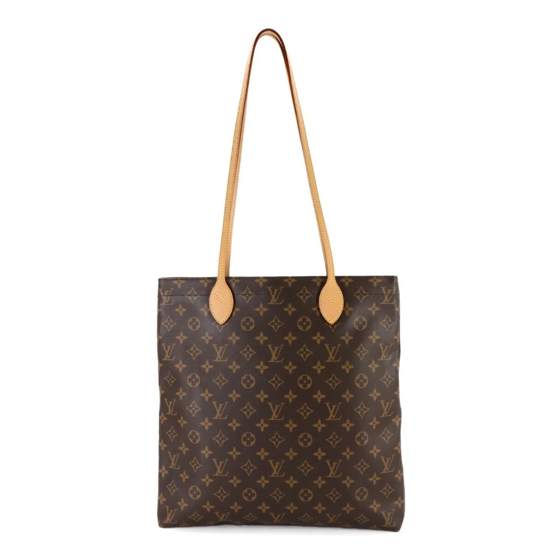 LOUIS VUITTON MONOGRAM CARRY IT TOTE BAG BROWN PURSE: LOUIS VUITTON Monogram Carry It Tote Bag Brown Purse Brand: LOUIS VUITTON Type: Tote Bag Material: Monogram Canvas Color: Monogram Size: W 13.58 inch, H 14.17 inch, D 1.38 inch Handle 28inch (71cm