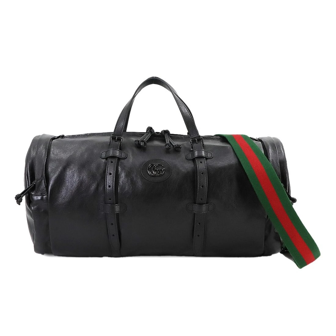 GUCCI OPHIDIA DUFFEL SHOULDER BAG LEATHER BLACK PURSE: GUCCI Ophidia Duffel Shoulder Bag Leather Black Purse Brand: GUCCI Type: Luggage Material: Leather Color: Black Size: W 20.08 inch, H 9.84 inch, D 9.45 inch Handle 9.4inch to 25.2inch (24cm to 64c