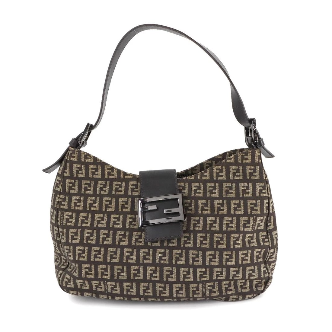 FENDI ZUCCHINO SHOULDER BAG CANVAS LEATHER BROWN BEIGE PURSE: FENDI Zucchino Shoulder Bag Canvas Leather Brown Beige Purse Brand: FENDI Type: Shoulder Bag Material: Canvas , Leather Color: Brown , Beige Size: W 10.63 inch, H 6.69 inch, D 2.95 inch Shoulder 1