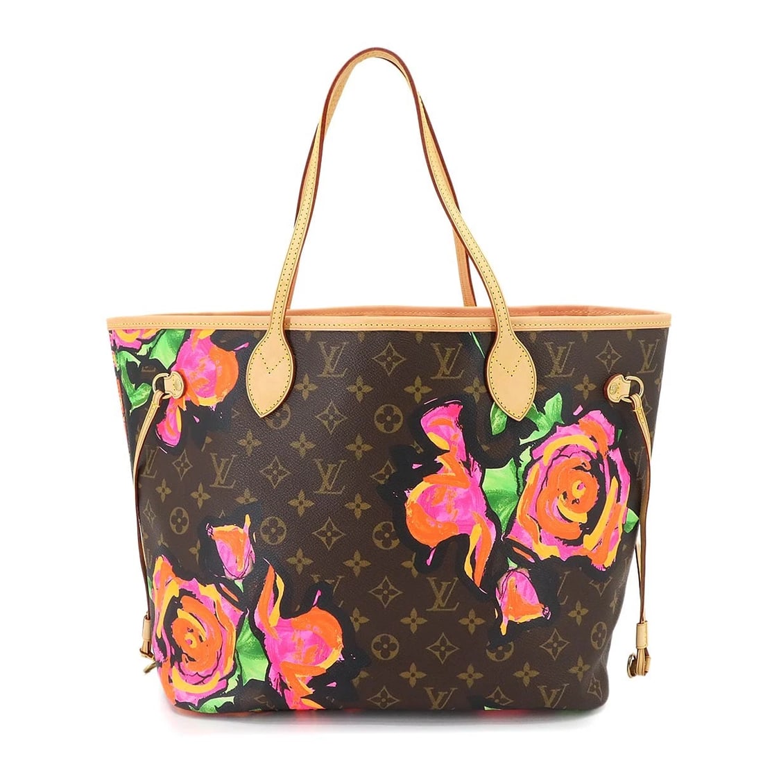 LOUIS VUITTON MONOGRAM ROSE NEVERFULL MM TOTE BAG BROWN PINK: LOUIS VUITTON Monogram Rose Neverfull MM Tote Bag Brown Pink Brand: LOUIS VUITTON Type: Tote Bag Material: Monogram Rose Canvas Color: Monogram Rose Size: W 12.60 inch, H 11.02 inch, D 6.30 inch H