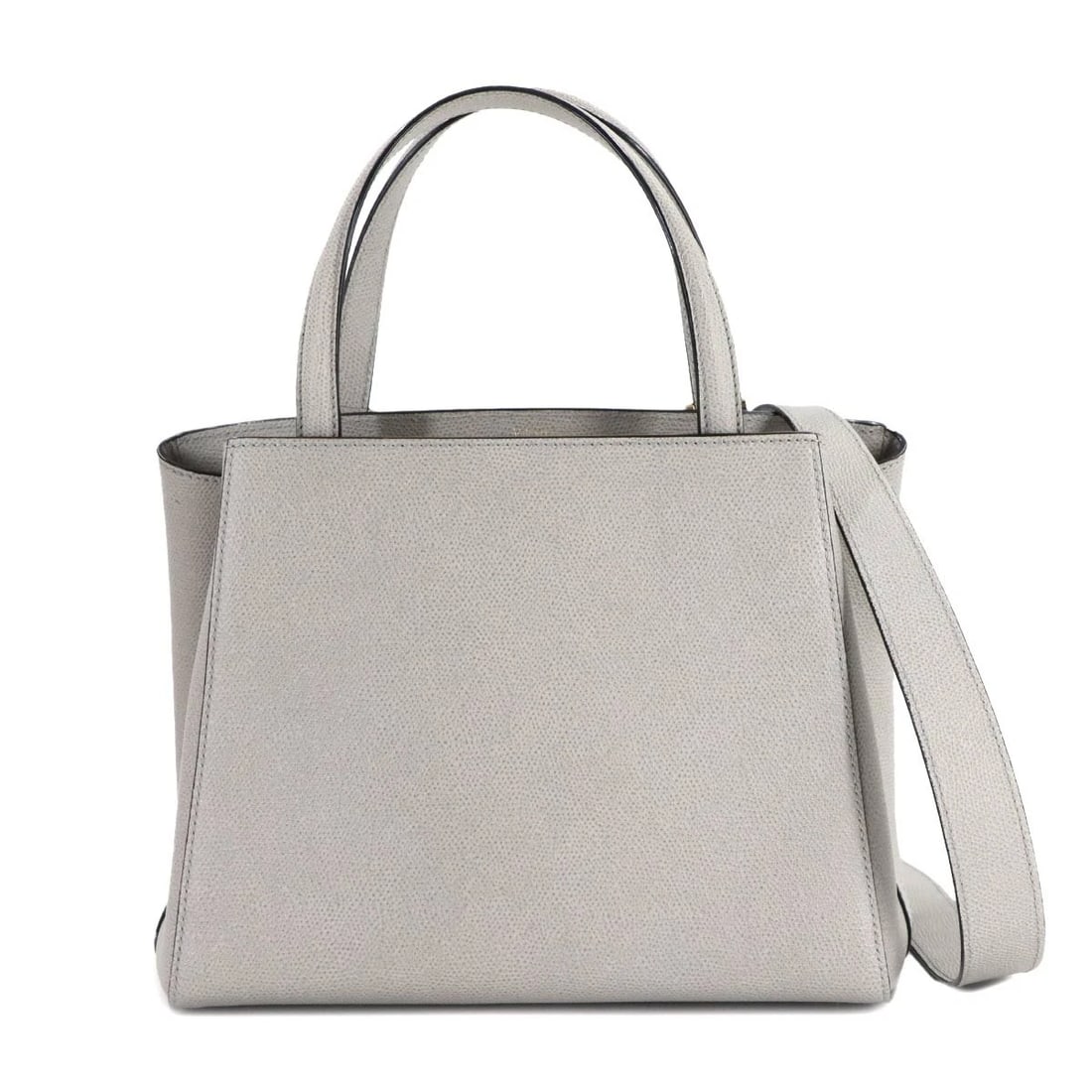 VALEXTRA MEDIUM TRIENNALE HAND SHOULDER BAG LEATHER GRAY PURSE: Valextra Medium Triennale Hand Shoulder Bag Leather Gray Purse Brand: Valextra Type: Hand Bag / Shoulder Bag Material: Leather Color: Gray Size: W 11.42 inch, H 8.66 inch, D 5.12 inch Handle 11.4i